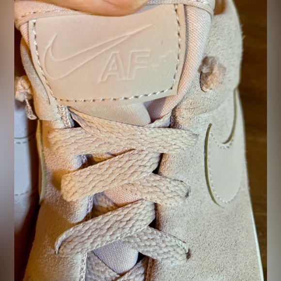 ✨Nike Blush Pink Suede Air Force One Platform Sneakers✨ - Picture 4 of 11